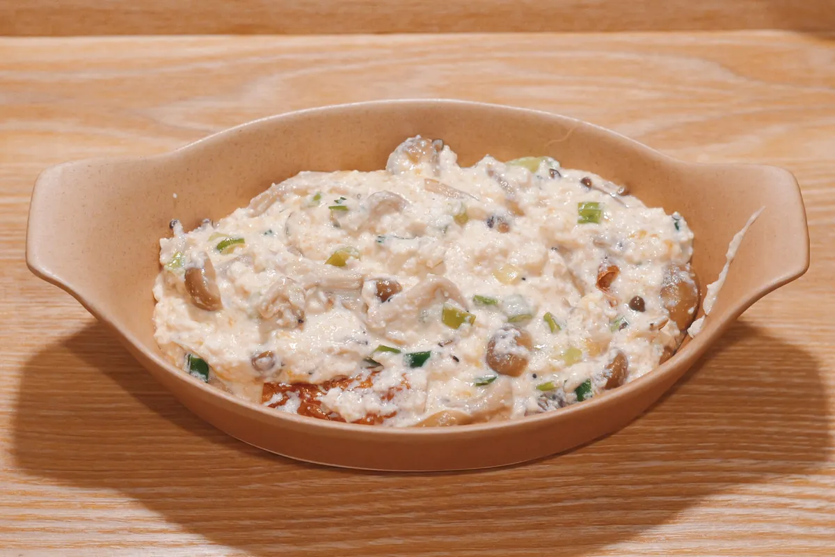 Recipe ちくわの明太豆腐グラタン