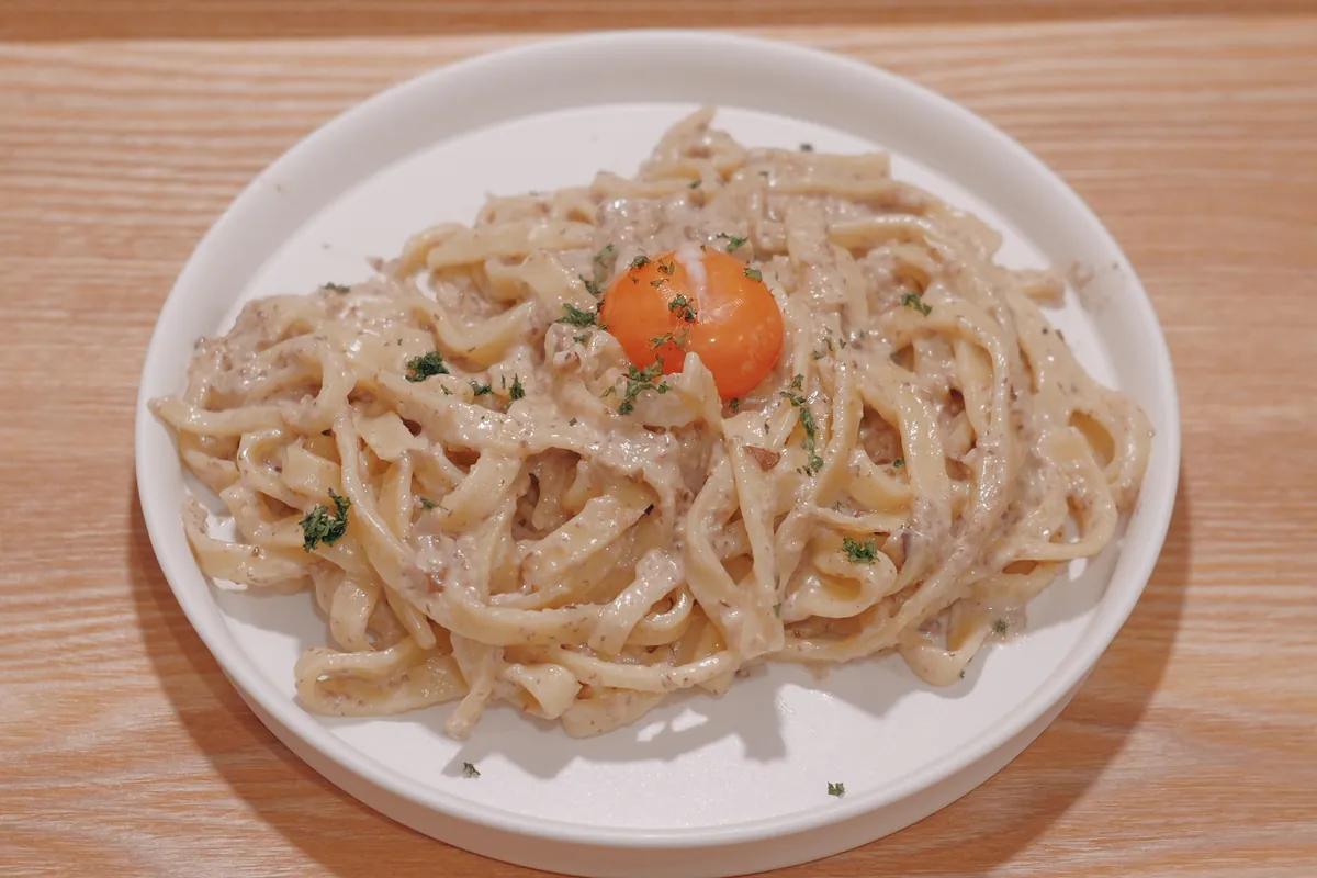 Recipe マッシュルームのフェットチーネ