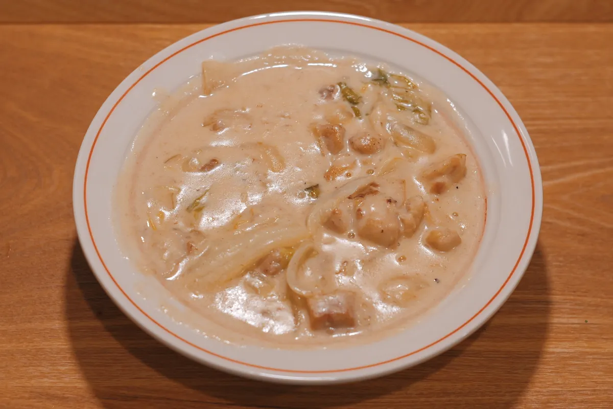 Recipe 白菜と鶏肉のみそクリーム煮