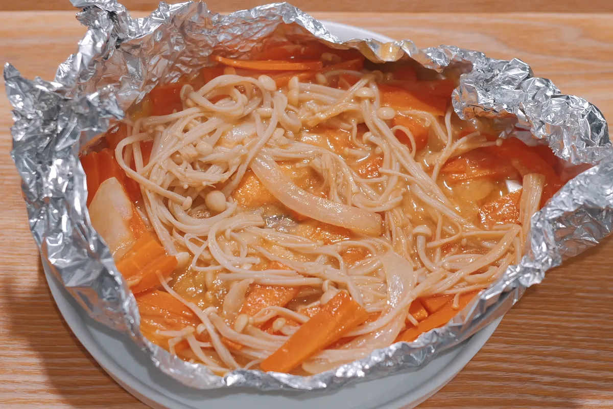 Recipe 鮭とエノキのちゃんちゃん焼き