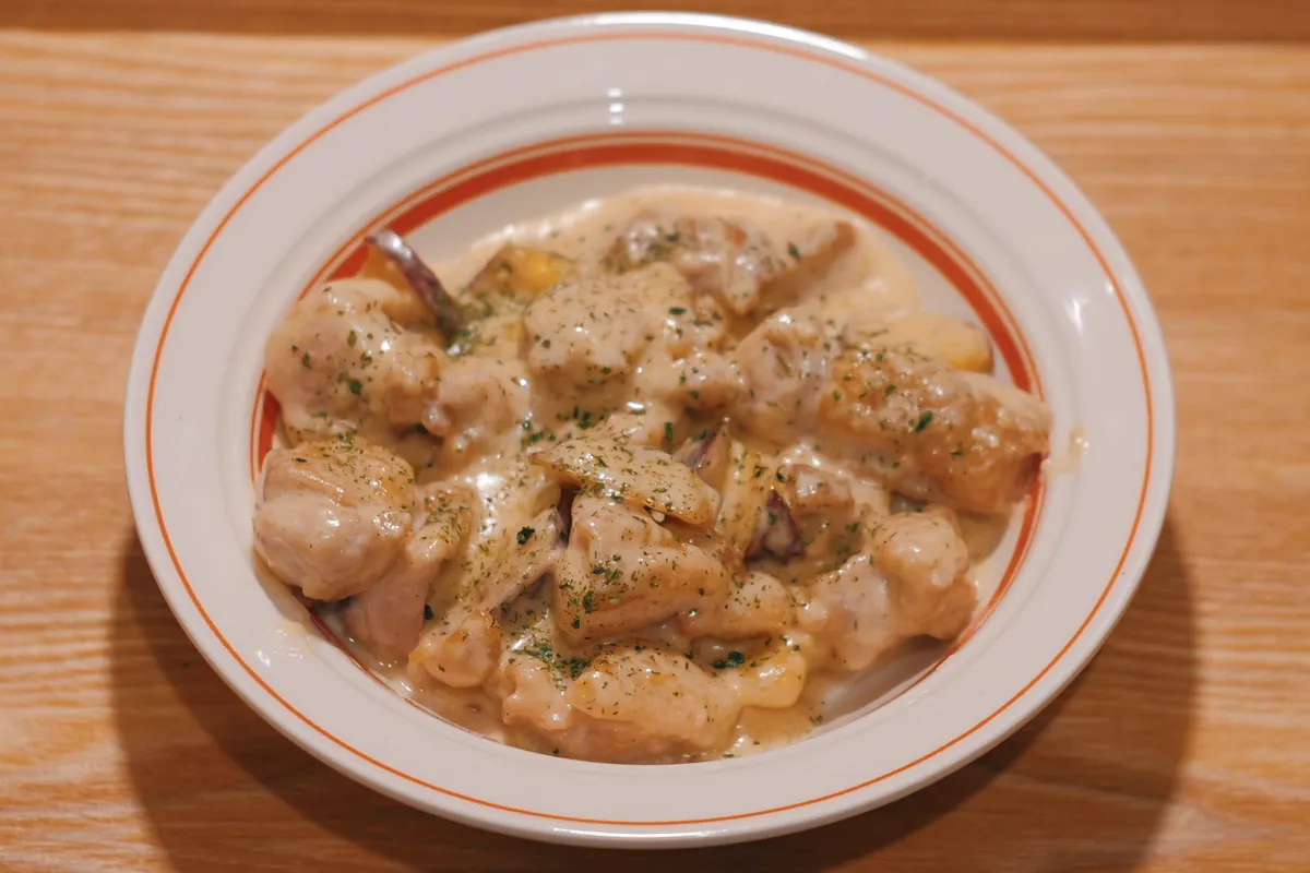 Recipe 鶏もも肉とさつまいものクリーム煮